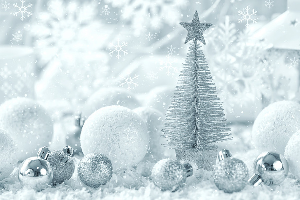 beyaz Noel süsleri - Fotoğraf, Görsel