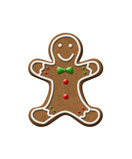Gingerbread Man Christmas Cookie - Photo, Image