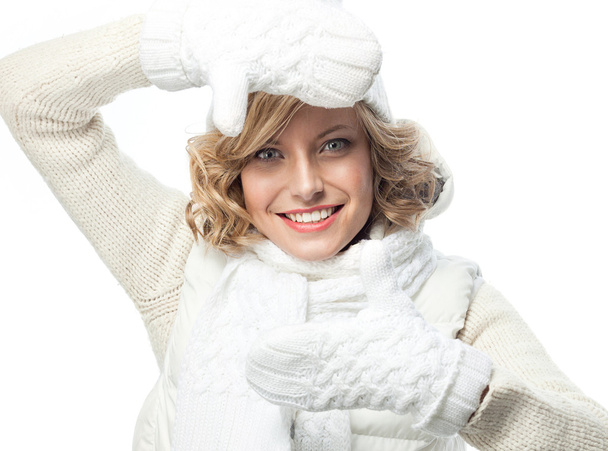 woman winter - Foto, afbeelding