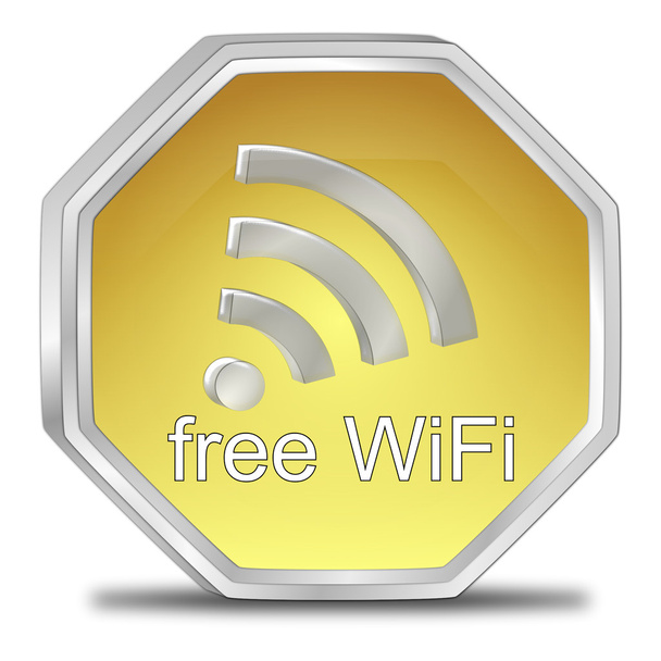 Free wireless WiFi button - Photo, Image