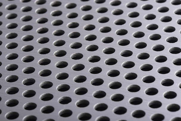 detalle textura de placa de aluminio con agujero
 - Foto, Imagen
