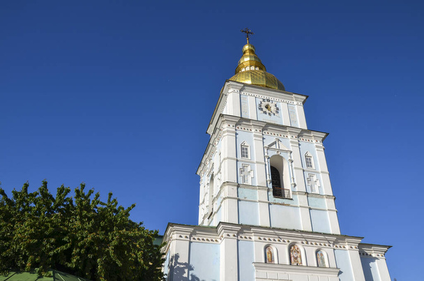 Bell tower of St. Michael's Golden-Domed Monastery in Kyiv, Ukraine - Fotó, kép