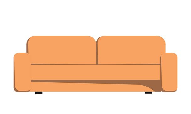 Sofa. A piece of furniture. - Wektor, obraz
