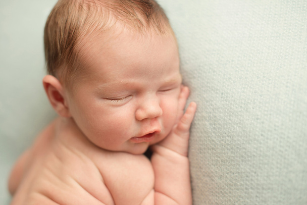 Newborn baby boy's face - Foto, Bild