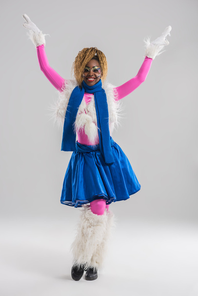 African woman in funny costume - Zdjęcie, obraz