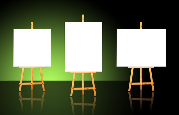 Three Easels - Photo, Image
