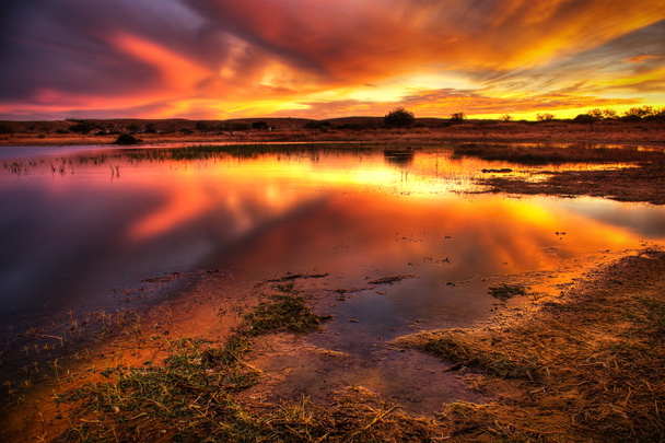 lángoló égbolt - Fotó, kép