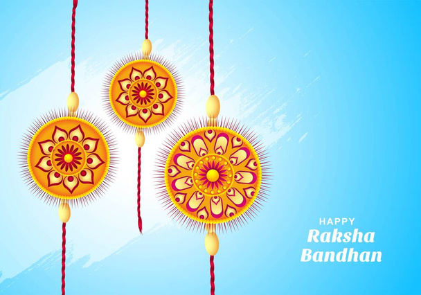 Карточка фестиваля Ракша Бандхан - Вектор,изображение