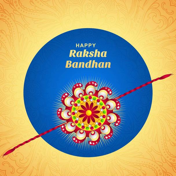 Illustration of raksha bandhan greeting card background - Vektor, kép