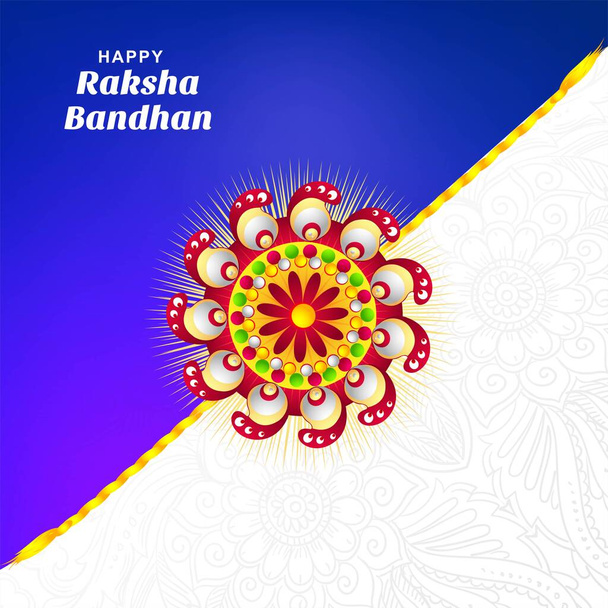 Illustration of raksha bandhan greeting card background - Vector, imagen