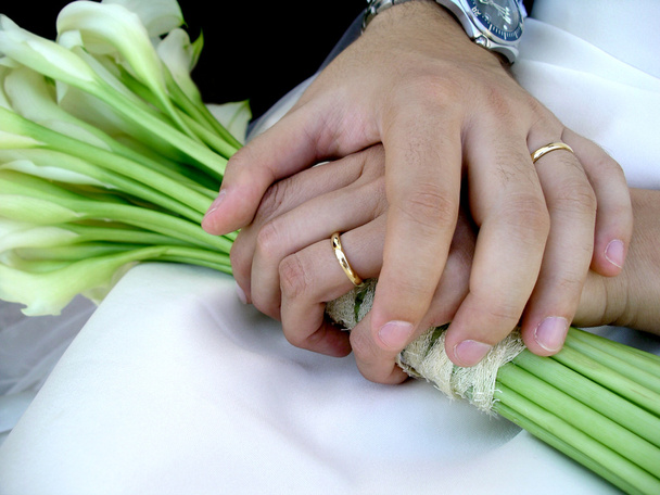 Evlilik yüzükleri. - Fotoğraf, Görsel