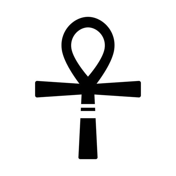 ancient egypt ankh over white - Vector, afbeelding
