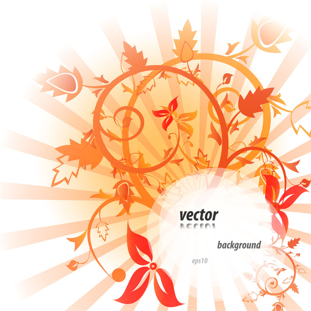 Beautiful floral flower vector design - Vecteur, image