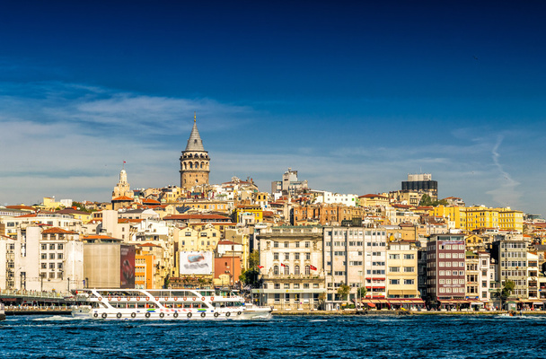 Beyoglu met Galata Tower - Foto, afbeelding