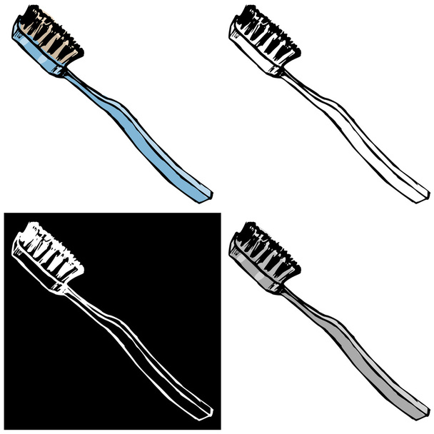 歯ブラシ - ベクター画像