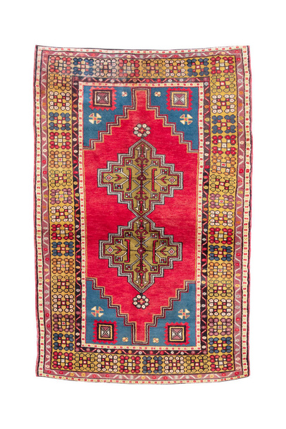 Ručně tkané starožitný turecký koberec - Fotografie, Obrázek