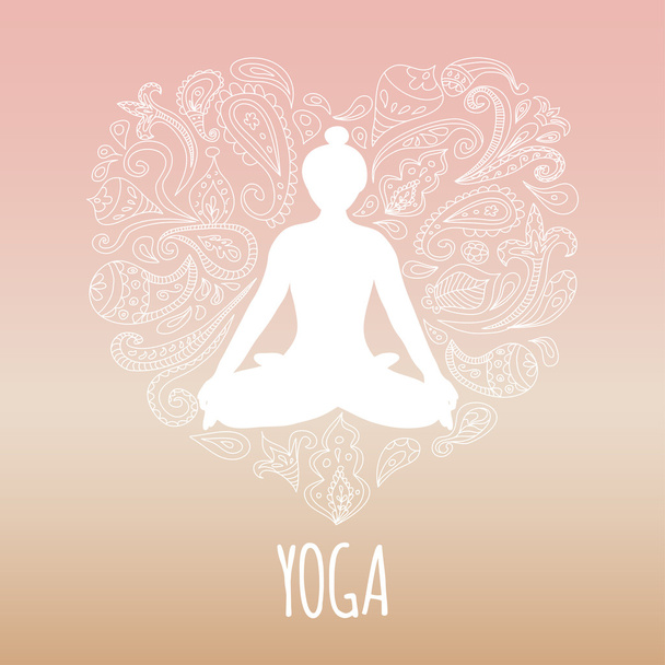 Yoga logo - Вектор,изображение