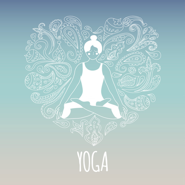 Yoga logo - Вектор, зображення