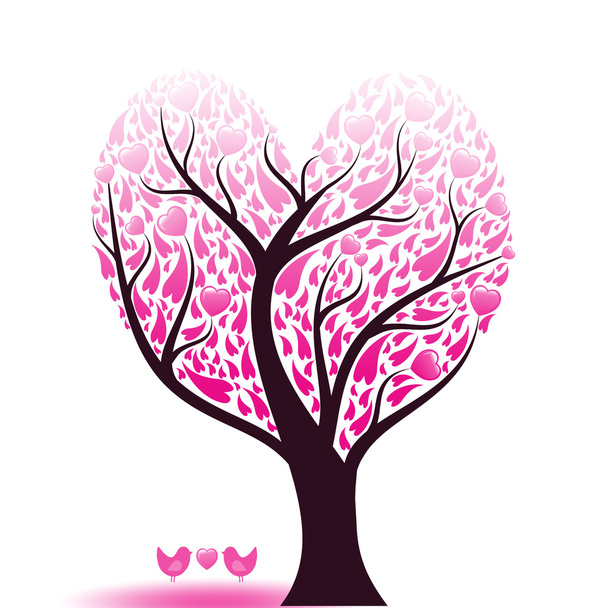 Love tree - Vector, Image