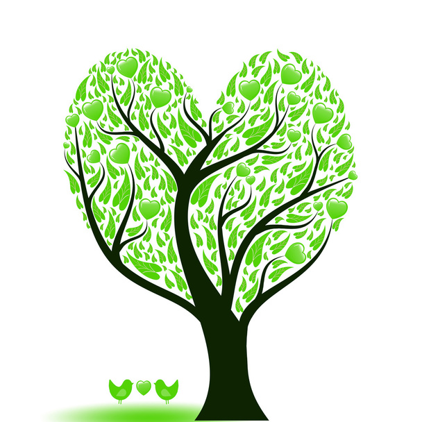 Love Tree Heart Leaves Stock Vector (Royalty Free), 48% OFF