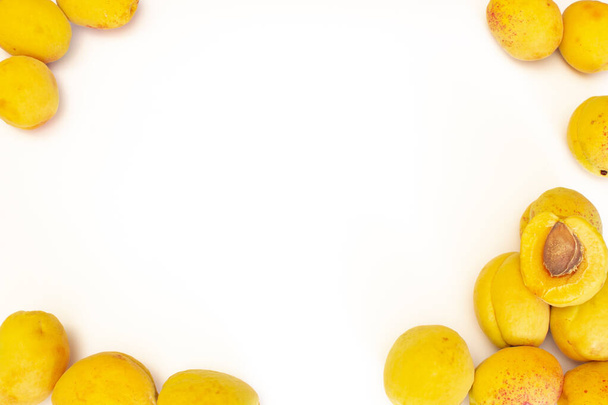apricot pineapple variety, on a white background - Foto, Bild