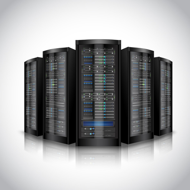 Network servers set - Vector, Image