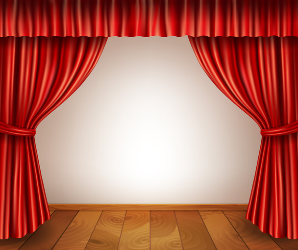 Theater stage background - Vector, Image