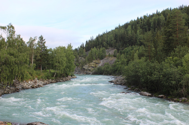 The Sjoa river near the Sjoa kayak camp. Norway. - Foto, Imagen