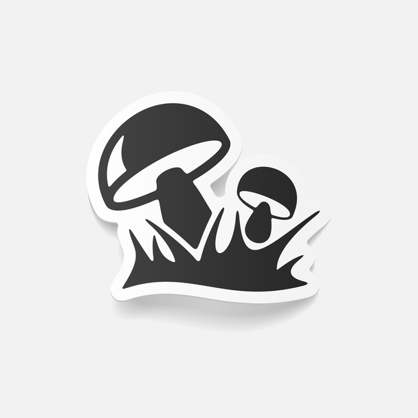 Mushrooms icon - Vector, Image
