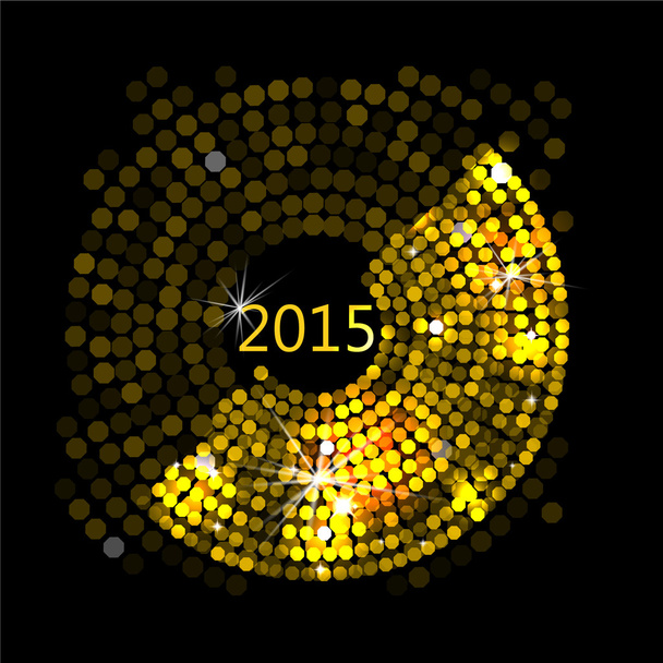 Векторна ілюстрація абстрактного золотого диско-світлового каркасу
 - Вектор, зображення