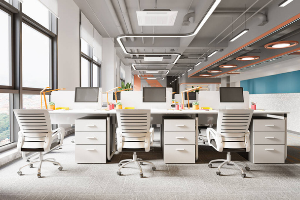 Modern Interior Open Office Workspace - Photo, Image