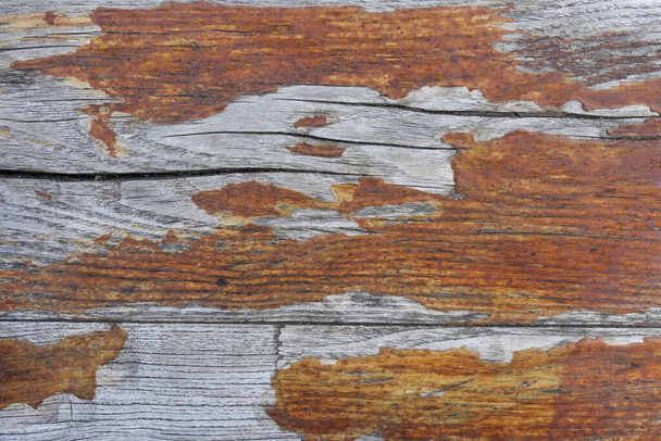παλιά καφέ και γκρι ρουστίκ grunge ξύλινη υφή - ξύλο φόντο πλατεία - Φωτογραφία, εικόνα