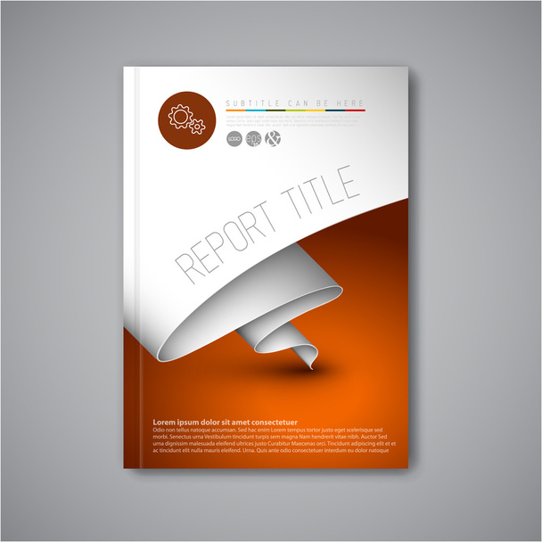 現代ベクトル パンフレット デザイン テンプレート - ベクター画像