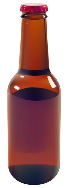 Beer bottle - Vector, afbeelding