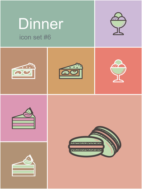 Icone della cena
 - Vettoriali, immagini