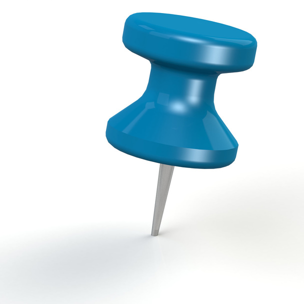 Blue thumb pin - Фото, изображение