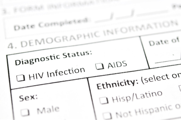 Formulario de prueba del VIH
 - Foto, Imagen