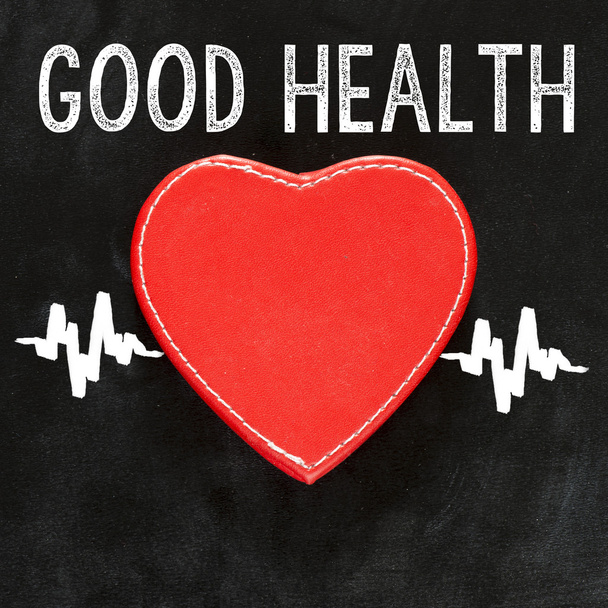 İyi bir sağlık işareti ile kalp atışı - Fotoğraf, Görsel