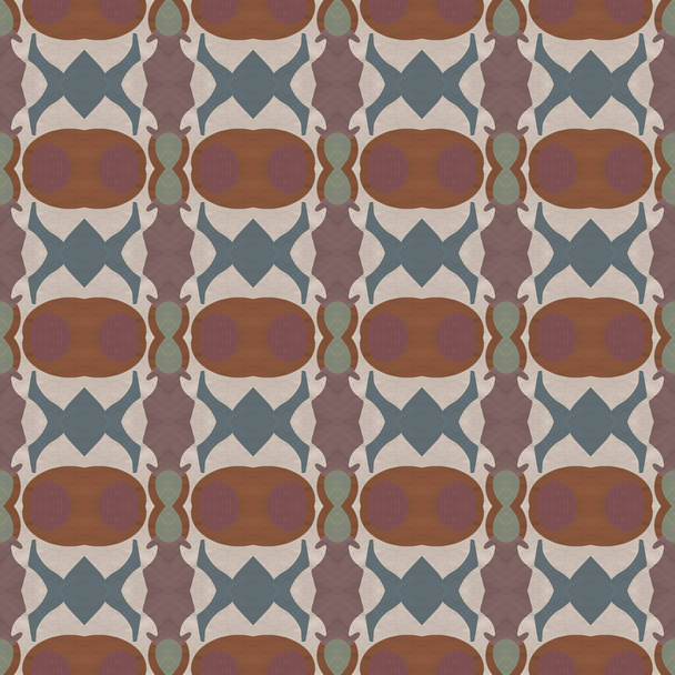 patrón inconsútil de estilo abstracto con textura de pintura en colores marrón y gris - Foto, Imagen