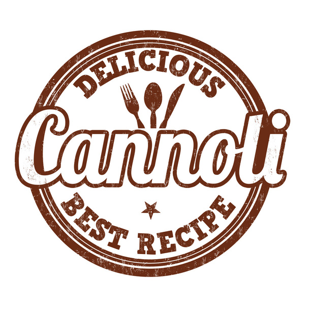 Cannoli stamp - Vector, Image
