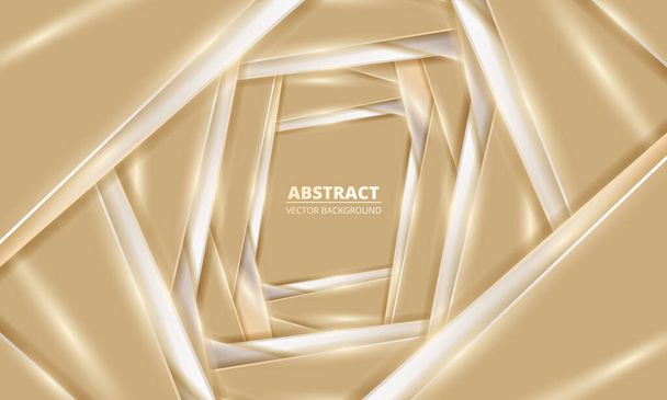 Fond de luxe abstrait avec des lignes élégantes en or et beige éléments de conception. Illustration vectorielle - Vecteur, image