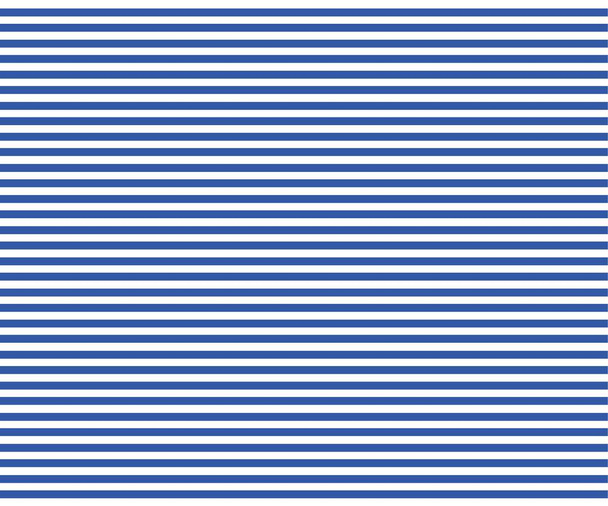 Tiras horizontales azules dibujadas con un pincel sobre un fondo blanco de patrón marino - Vector, Imagen
