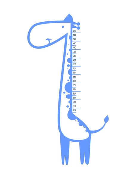 grappige giraffe - Vector, afbeelding