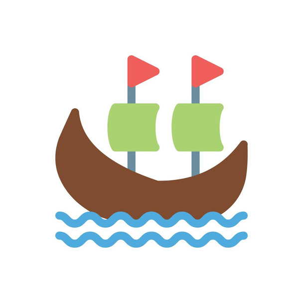 sail vector illustration on a transparent background.Premium quality symbols.Stroke icon for concept and graphic design. - Vektor, kép