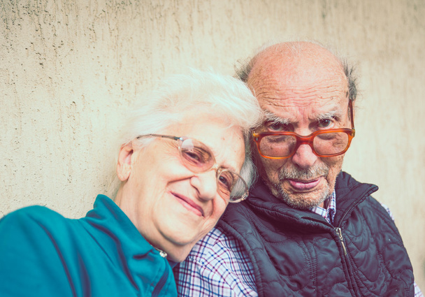 Happy old couple - Zdjęcie, obraz