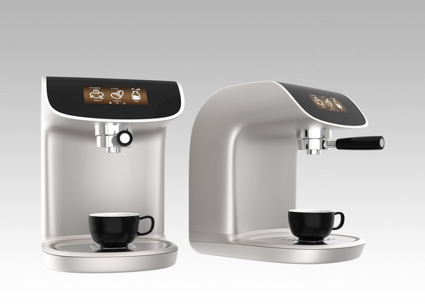 Стильные кофе-машины с сенсорным экраном
 - Фото, изображение
