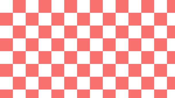 red and white checkers, checkerboard, gingham aesthetic checkered background illustration, perfect for wallpaper, backdrop, postcard, background - Photo, image