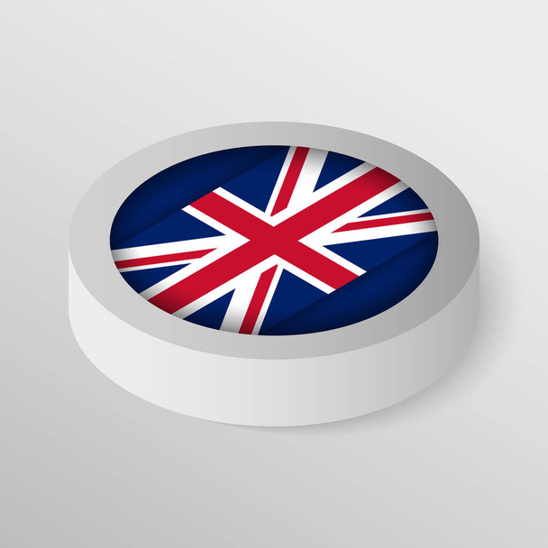 EPS10ベクターイギリスの旗を持つ愛国的な盾。あなたがそれを作りたい使用のための影響の要素. - ベクター画像