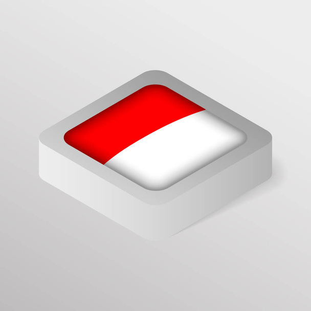 EPS10 Vektorový vlastenecký štít s vlajkou Indonésie. Prvek dopadu pro použití, které z něj chcete udělat. - Vektor, obrázek