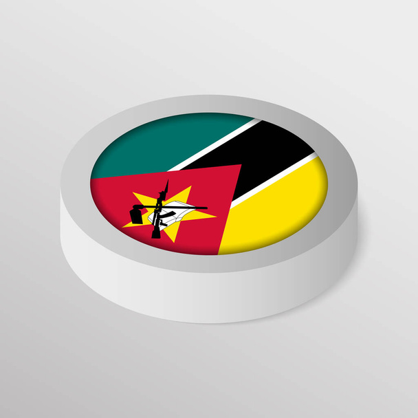 EPS10ベクトルモザンビークの旗を持つ愛国的な盾。あなたがそれを作りたい使用のための影響の要素. - ベクター画像
